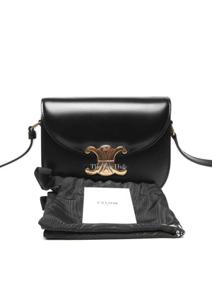 Celine Black Shiny Calfskin Teen Besace Bag