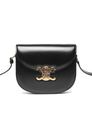 Celine Black Shiny Calfskin Teen Besace Bag
