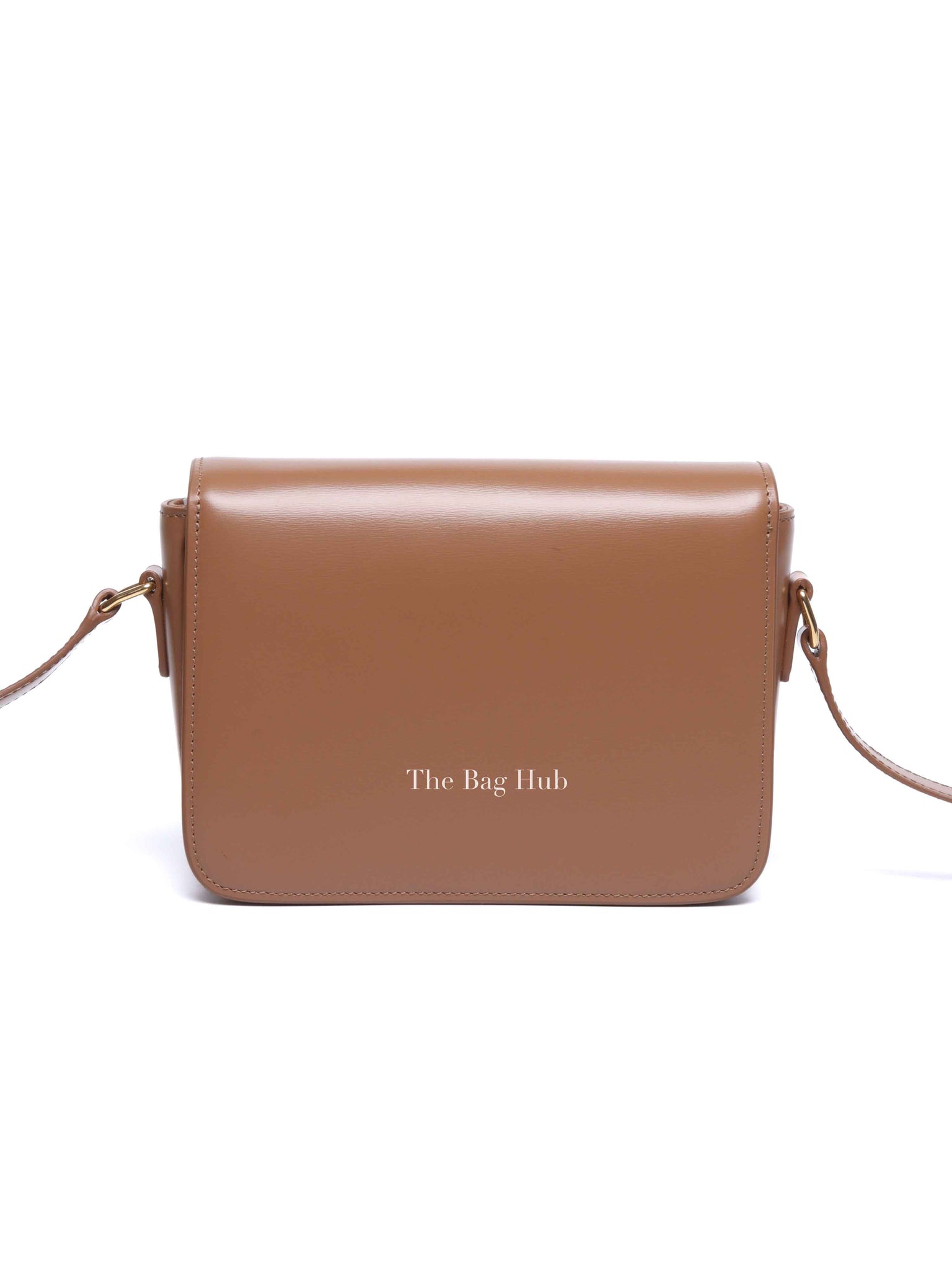 Celine Bronze Shiny Calfskin Teen Triomphe Bag