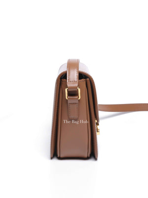 Celine Bronze Shiny Calfskin Teen Triomphe Bag