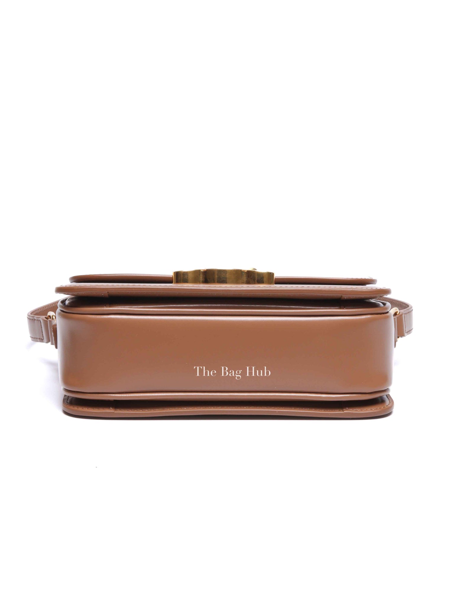 Celine Bronze Shiny Calfskin Teen Triomphe Bag