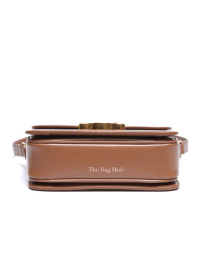 Celine Bronze Shiny Calfskin Teen Triomphe Bag