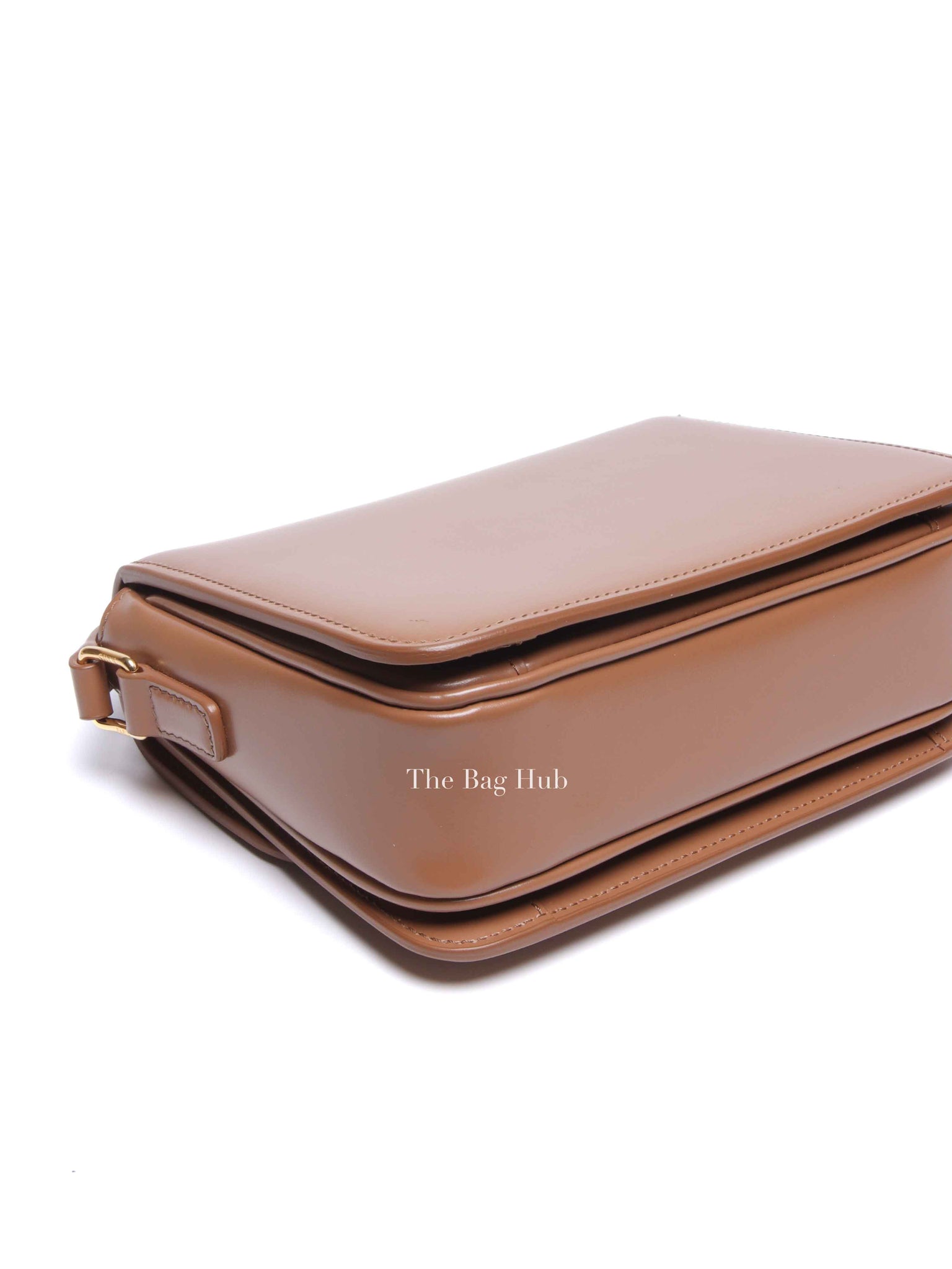 Celine Bronze Shiny Calfskin Teen Triomphe Bag