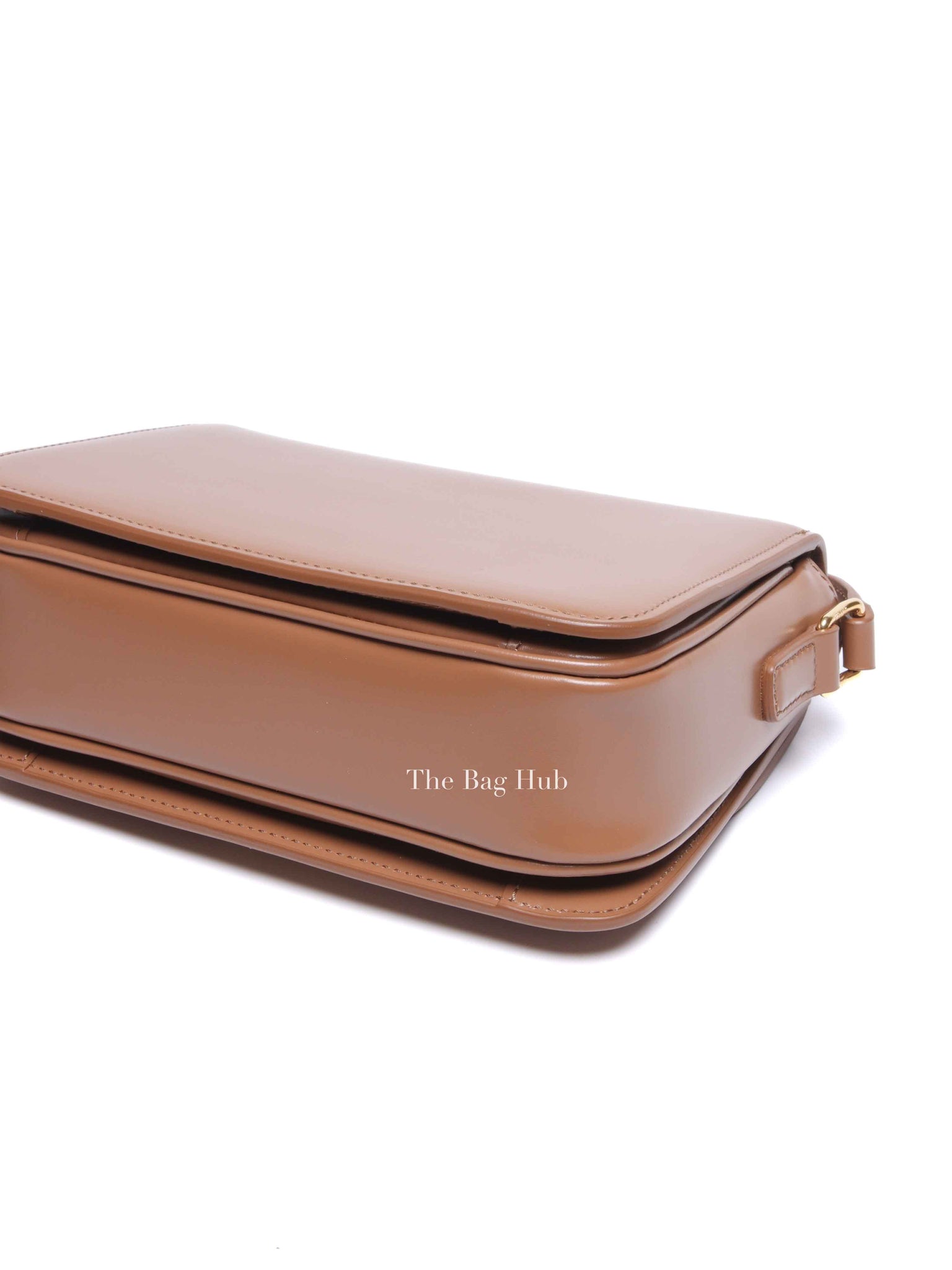 Celine Bronze Shiny Calfskin Teen Triomphe Bag