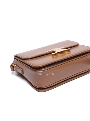 Celine Bronze Shiny Calfskin Teen Triomphe Bag