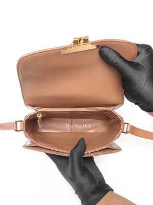Celine Bronze Shiny Calfskin Teen Triomphe Bag