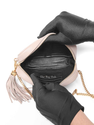Saint Laurent Beige Grain De Poudre Matelasse Monogram Mini Lou Camera Bag GHW