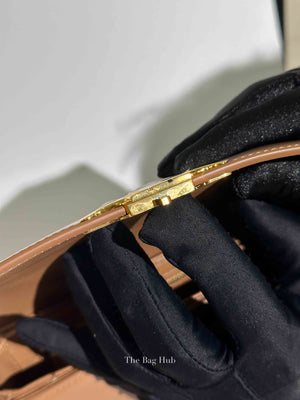 Celine Bronze Shiny Calfskin Teen Triomphe Bag
