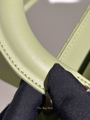 Dior Green Lambskin Quilted Lady Dior Small Bag