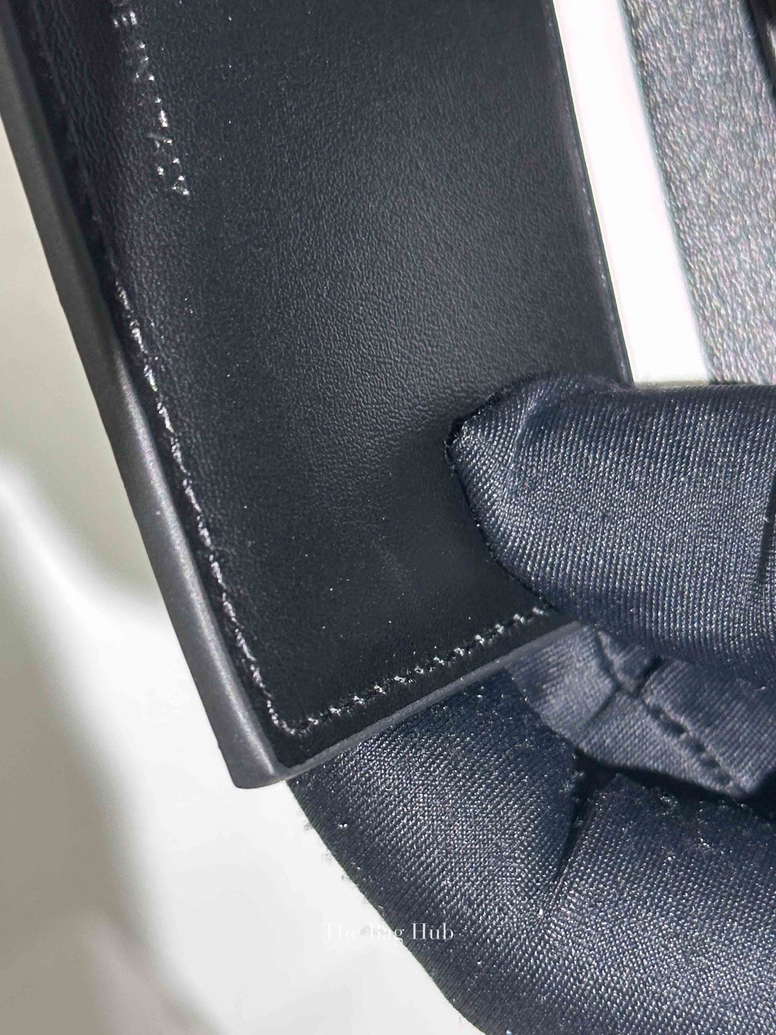 Celine Black Shiny Calfskin Triomphe Compact Wallet with Coin Purse