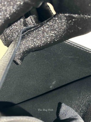Hermes Noir Epsom Bearn Compact Wallet GHW