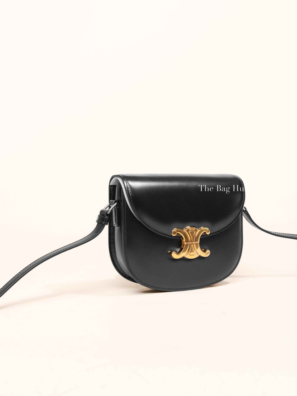 Celine Black Shiny Calfskin Teen Besace Bag