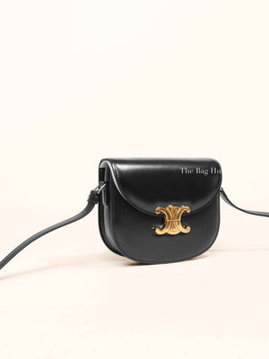 Celine Black Shiny Calfskin Teen Besace Bag