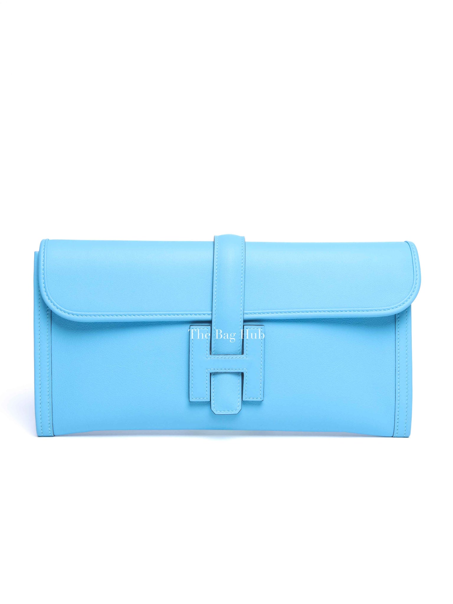 Hermes Bleu Zanzibar Swift Jige Elan 29 Clutch Bag