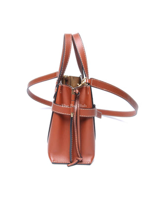 Loewe Rusty Brown Calfskin Mini Gate Top Handle Bag
