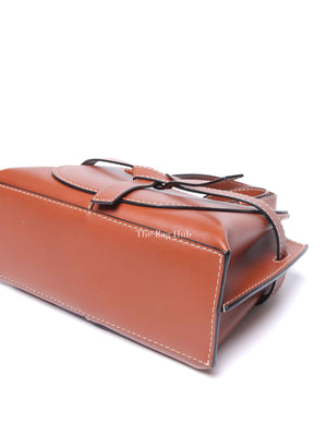 Loewe Rusty Brown Calfskin Mini Gate Top Handle Bag