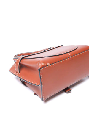 Loewe Rusty Brown Calfskin Mini Gate Top Handle Bag