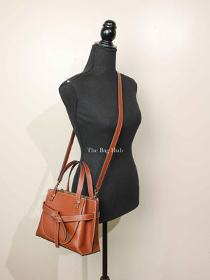 Loewe Rusty Brown Calfskin Mini Gate Top Handle Bag