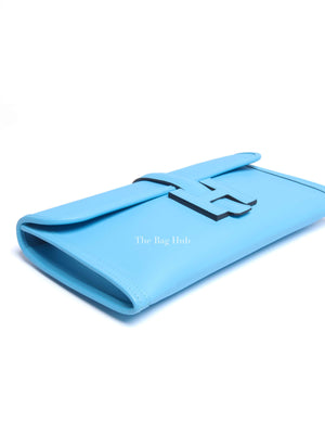 Hermes Bleu Zanzibar Swift Jige Elan 29 Clutch Bag