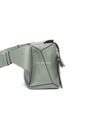 Loewe Dark Sage Leather Puzzle Small Bumbag