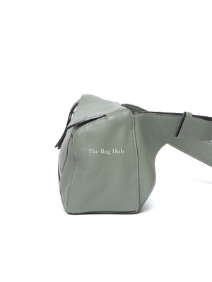 Loewe Dark Sage Leather Puzzle Small Bumbag