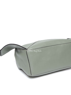 Loewe Dark Sage Leather Puzzle Small Bumbag