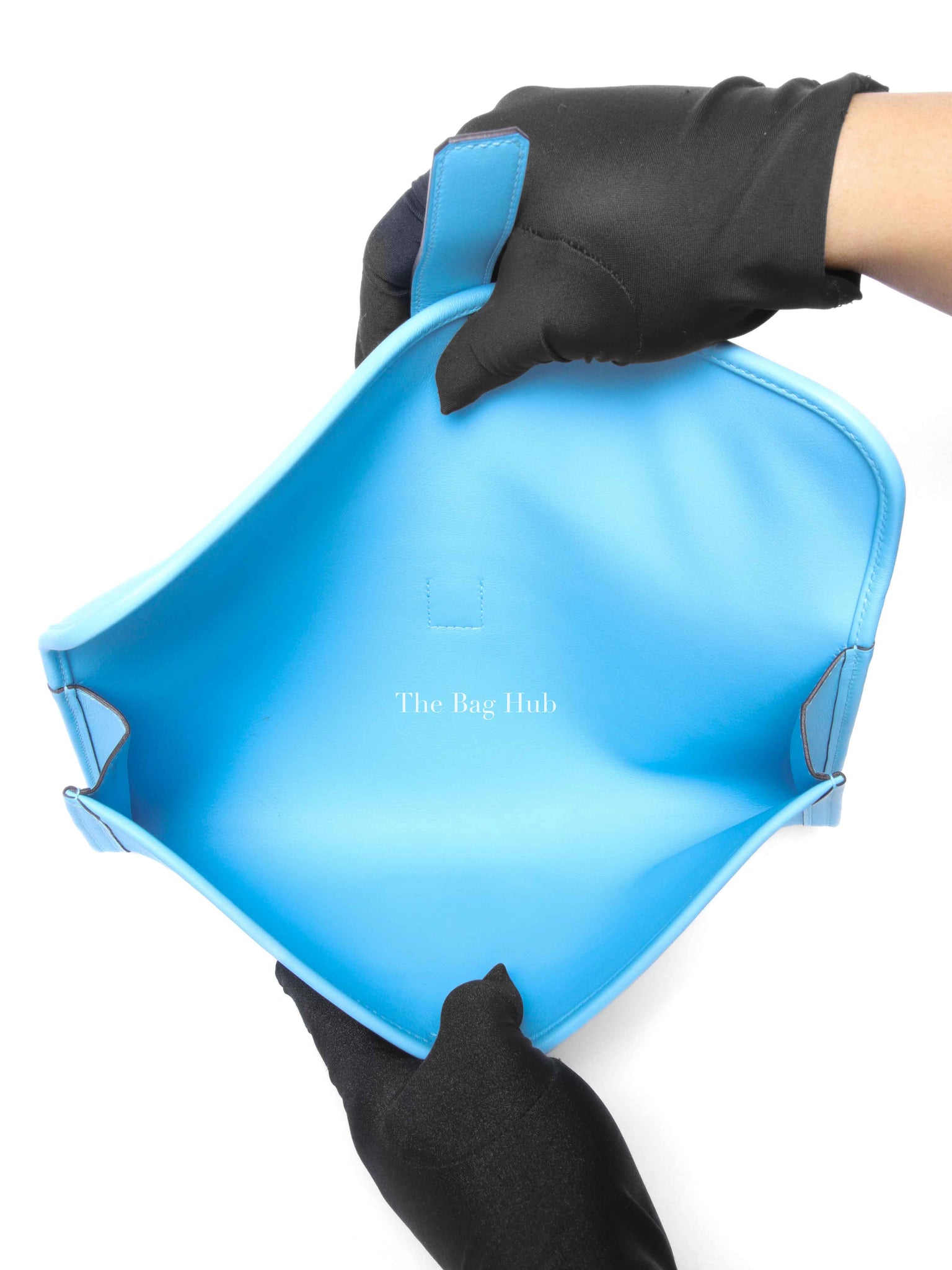 Hermes Bleu Zanzibar Swift Jige Elan 29 Clutch Bag