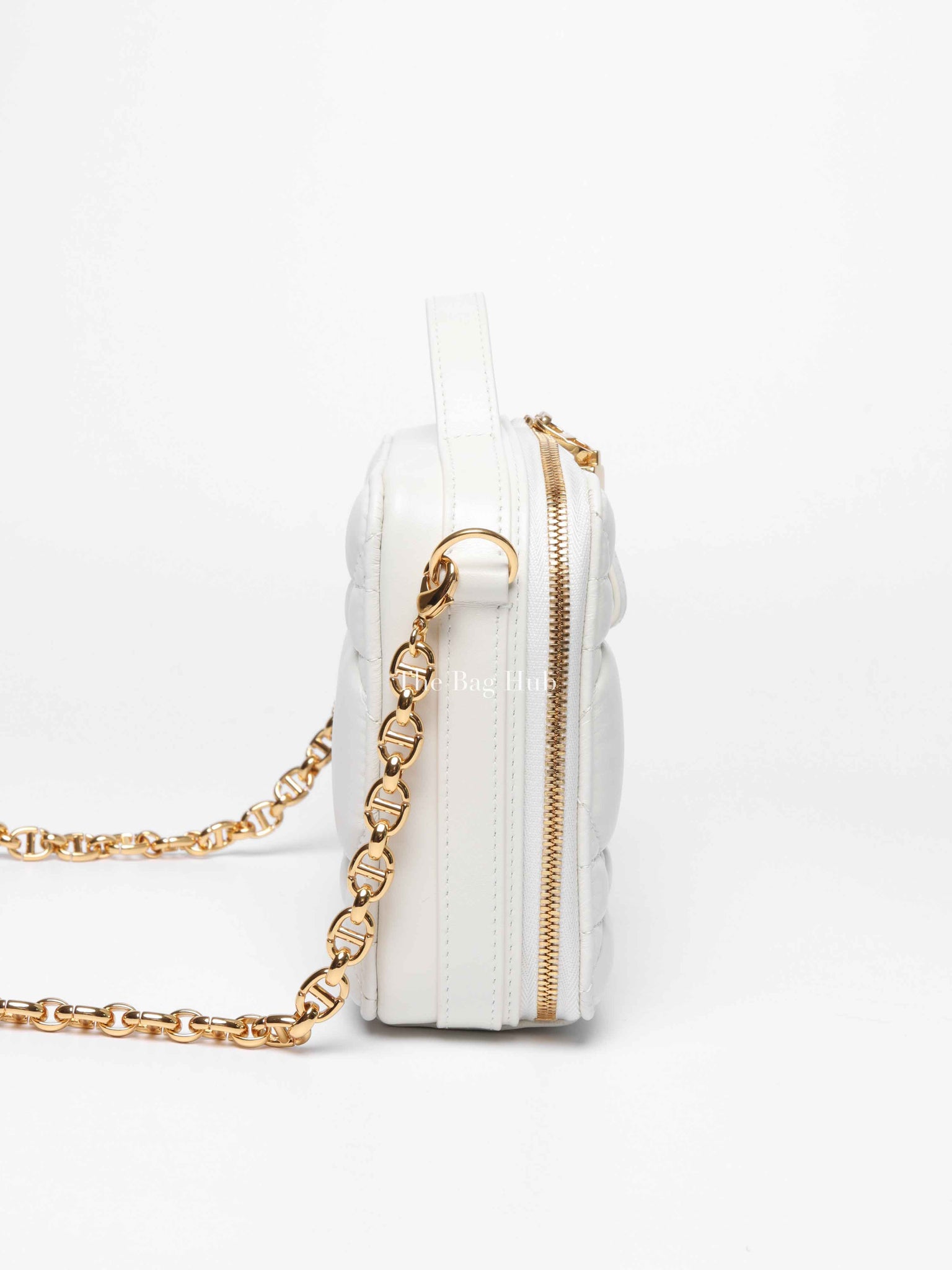 Christian Dior Latte Calfskin Macrocannage Caro Box Bag