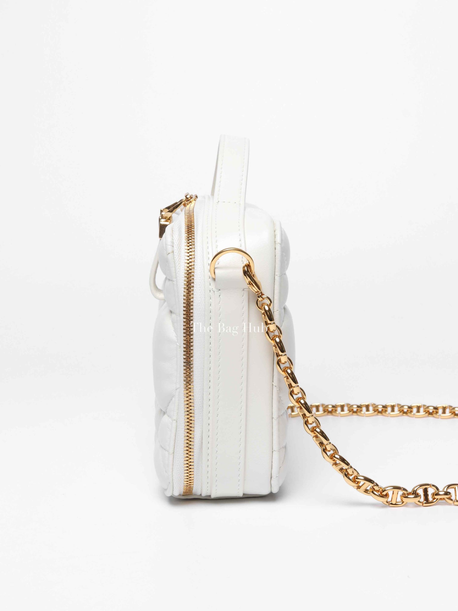 Christian Dior Latte Calfskin Macrocannage Caro Box Bag