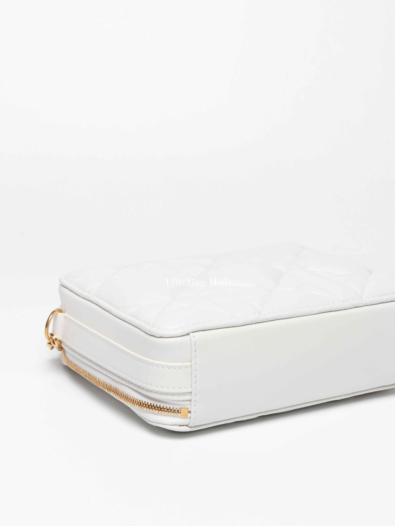 Christian Dior Latte Calfskin Macrocannage Caro Box Bag