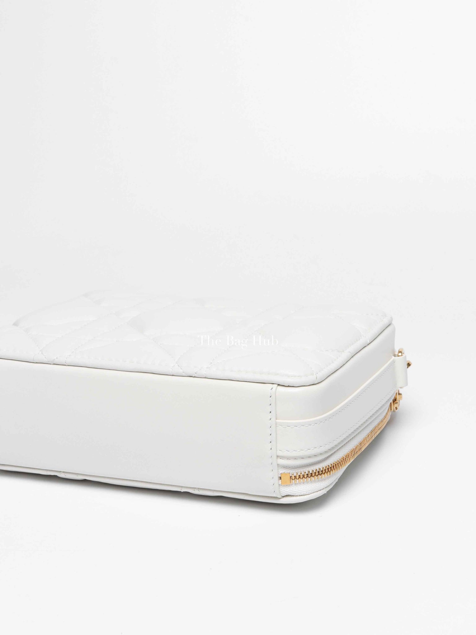 Christian Dior Latte Calfskin Macrocannage Caro Box Bag
