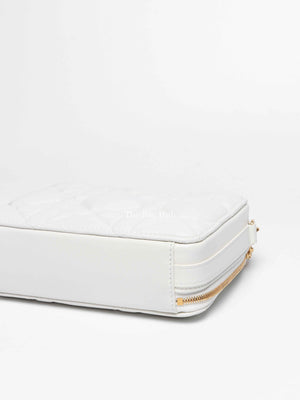 Christian Dior Latte Calfskin Macrocannage Caro Box Bag