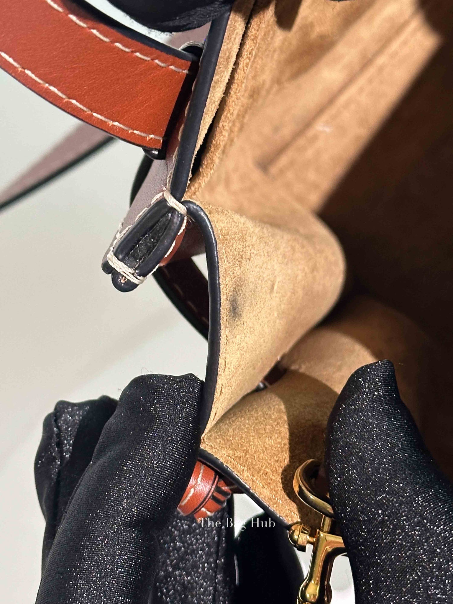 Loewe Rusty Brown Calfskin Mini Gate Top Handle Bag