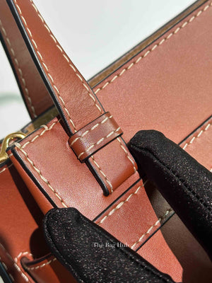 Loewe Rusty Brown Calfskin Mini Gate Top Handle Bag