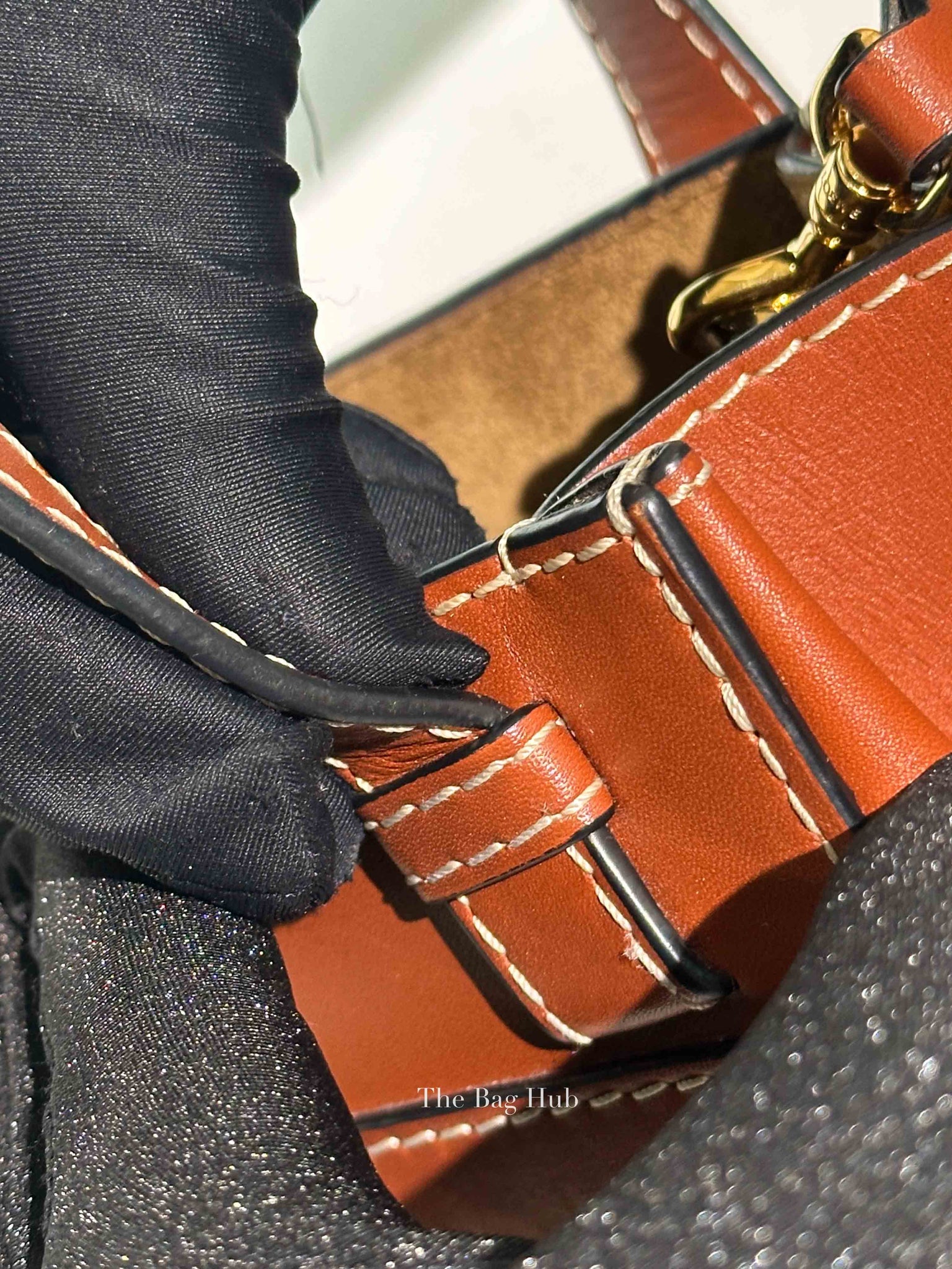 Loewe Rusty Brown Calfskin Mini Gate Top Handle Bag