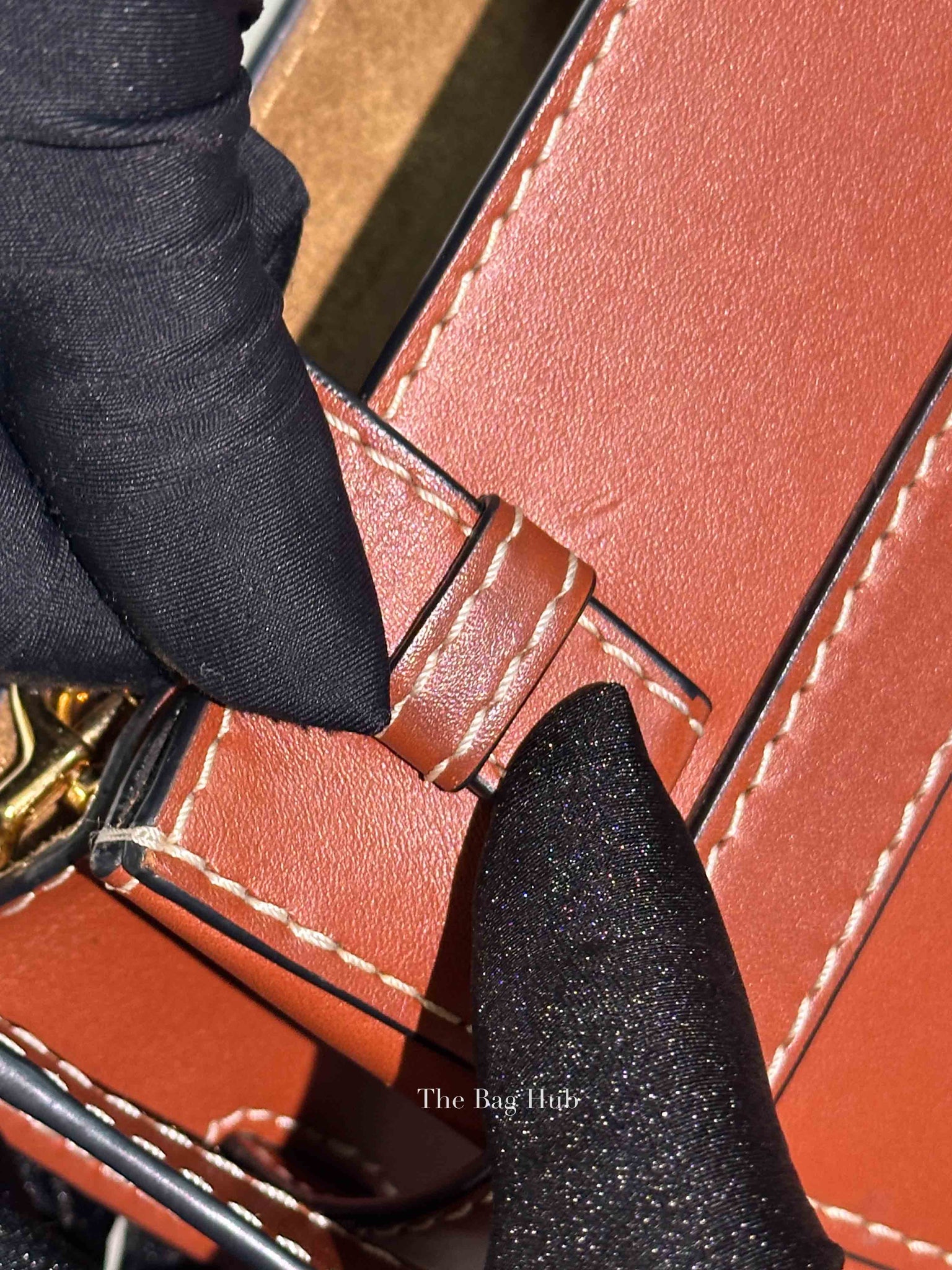 Loewe Rusty Brown Calfskin Mini Gate Top Handle Bag