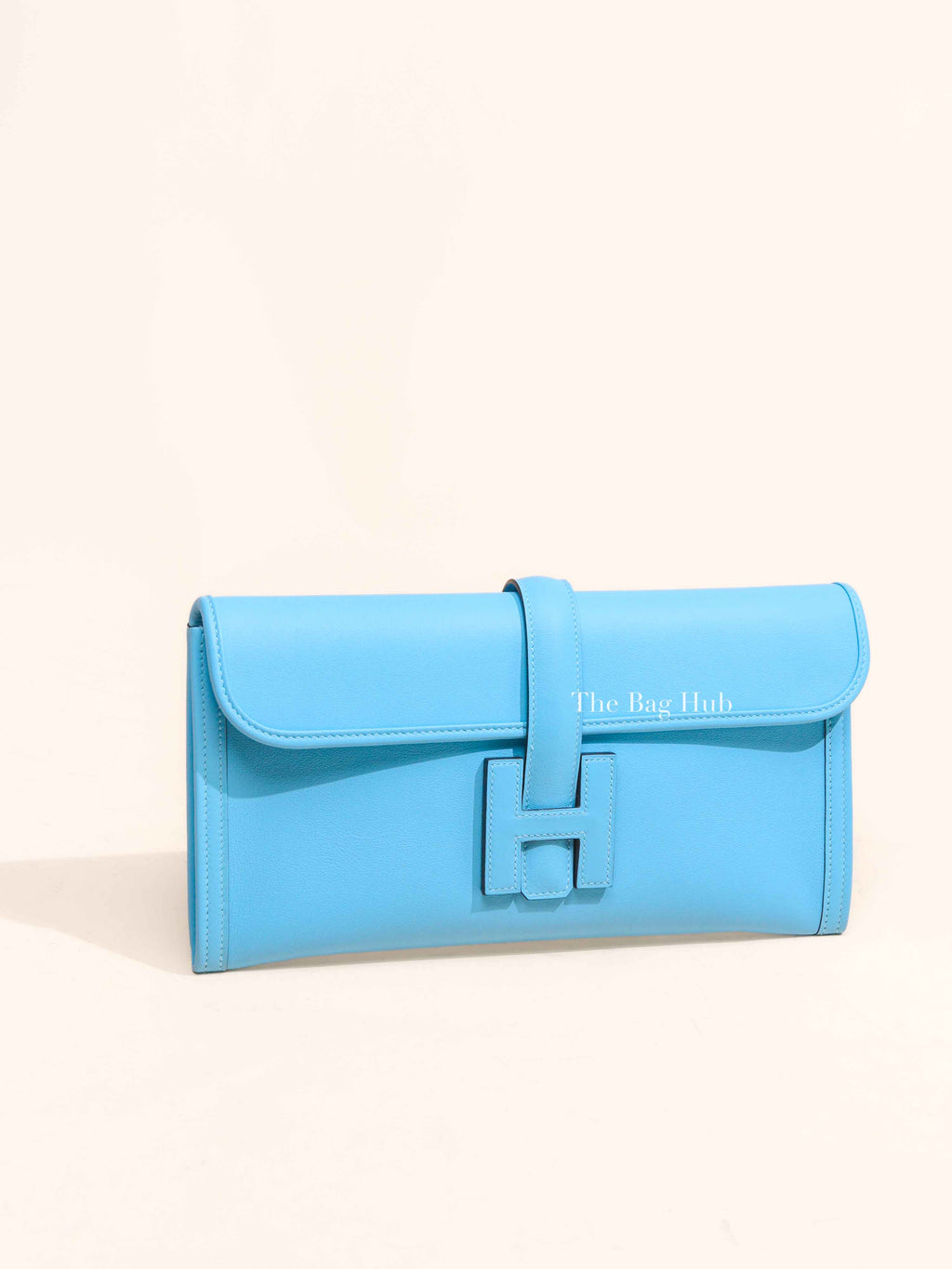 Hermes Bleu Zanzibar Swift Jige Elan 29 Clutch Bag