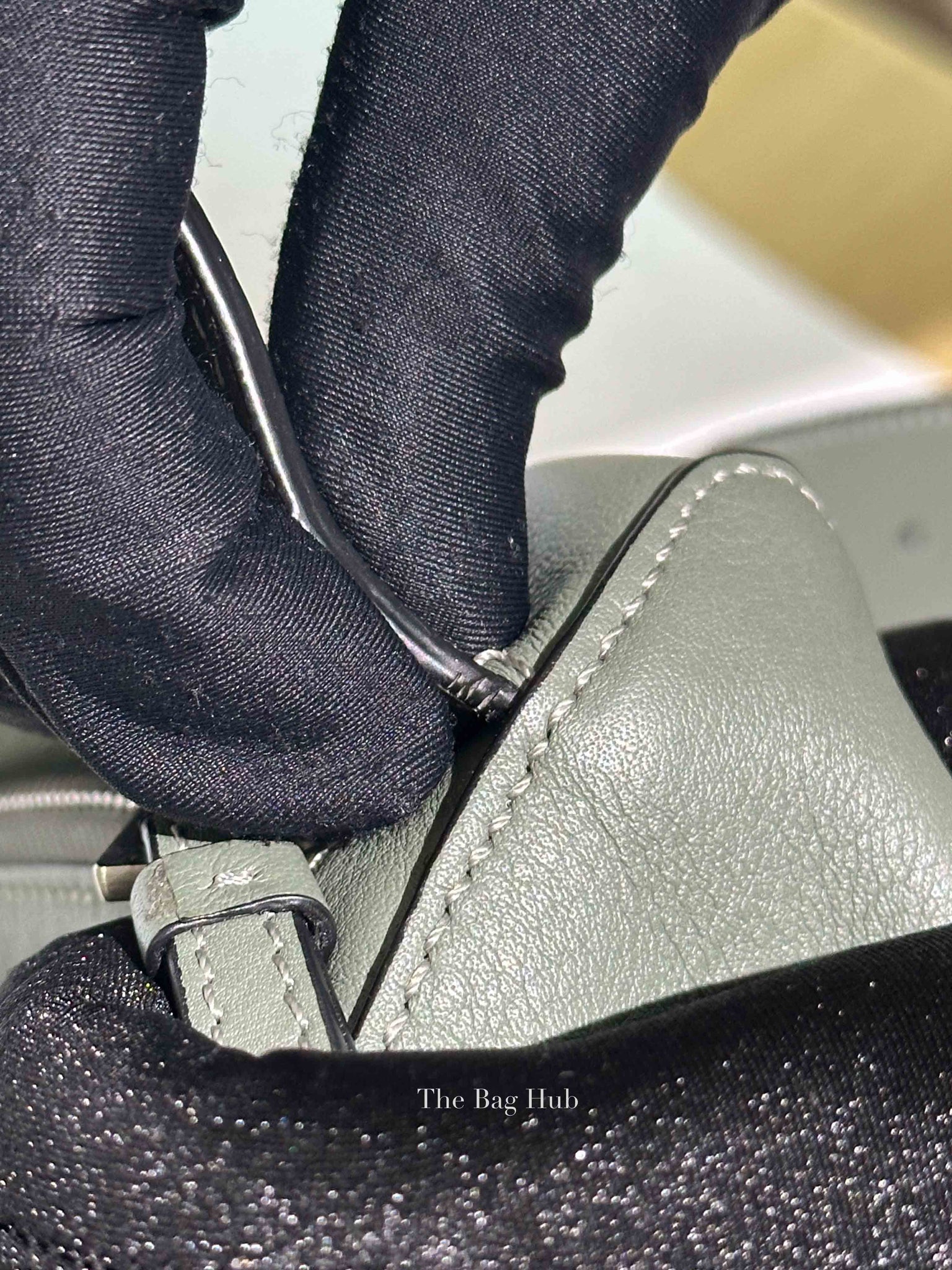 Loewe Dark Sage Leather Puzzle Small Bumbag