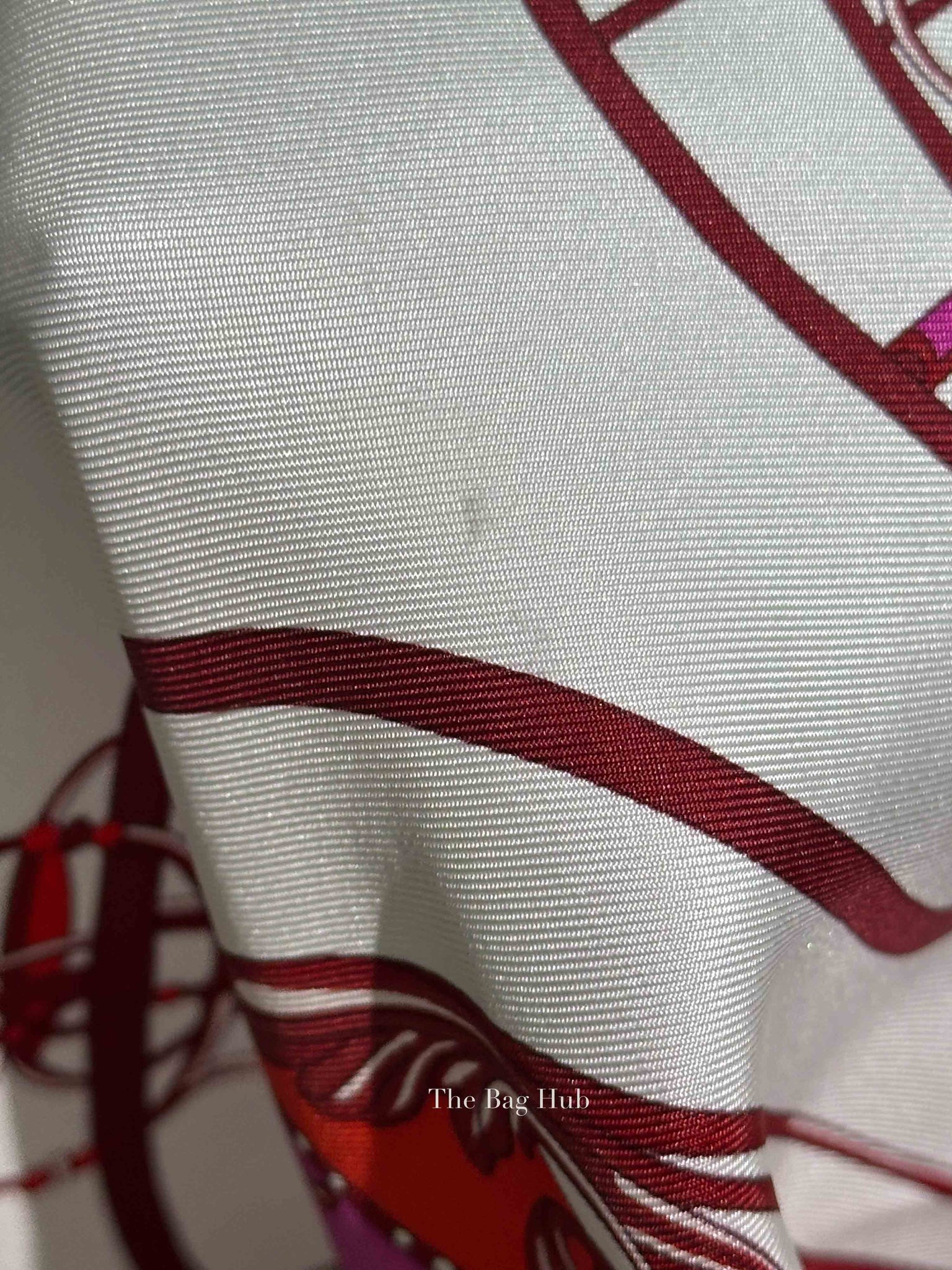 Hermes Pale Rouge/Fuchsia Silk Coupe De Gala Square Scarf