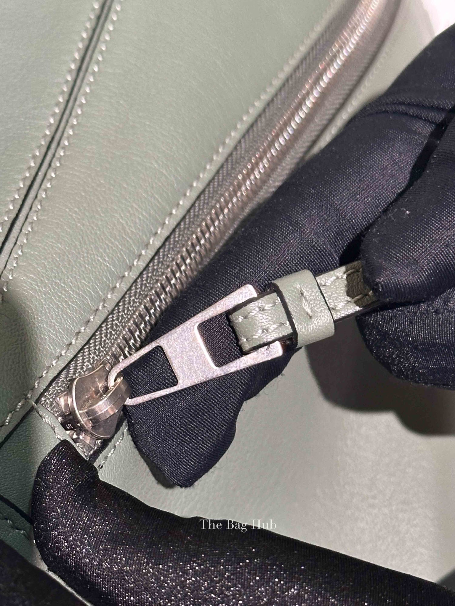 Loewe Dark Sage Leather Puzzle Small Bumbag