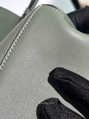 Loewe Dark Sage Leather Puzzle Small Bumbag
