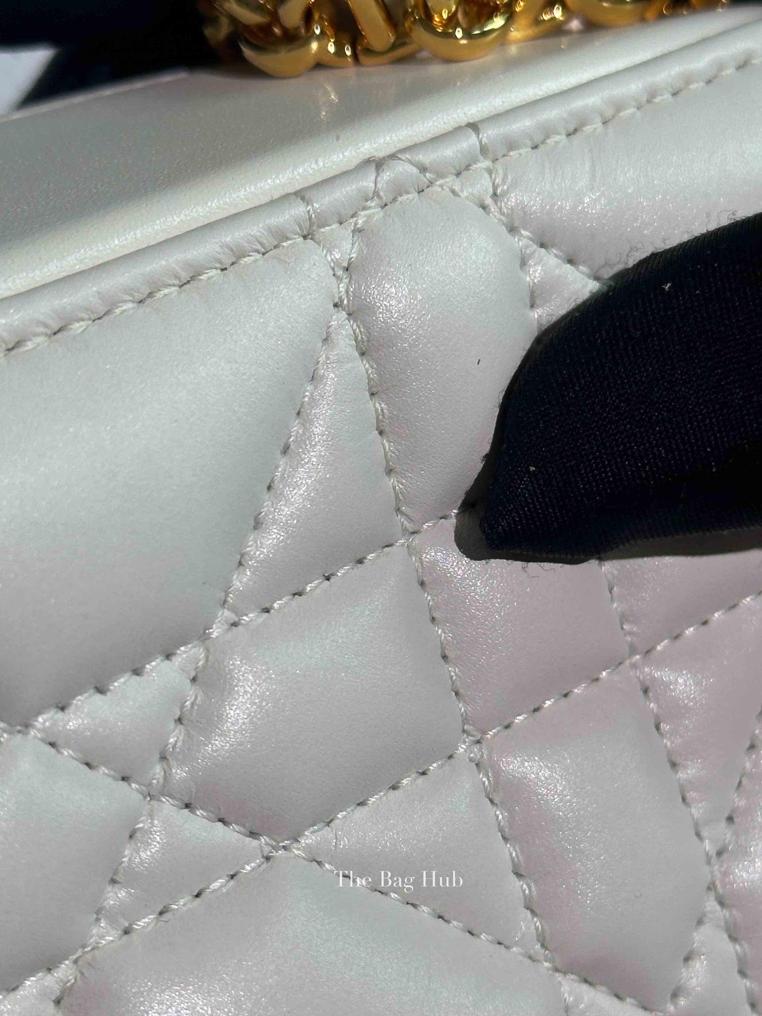 Christian Dior Latte Calfskin Macrocannage Caro Box Bag