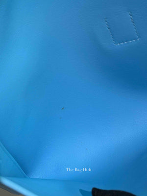 Hermes Bleu Zanzibar Swift Jige Elan 29 Clutch Bag