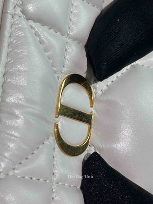 Christian Dior Latte Calfskin Macrocannage Caro Box Bag