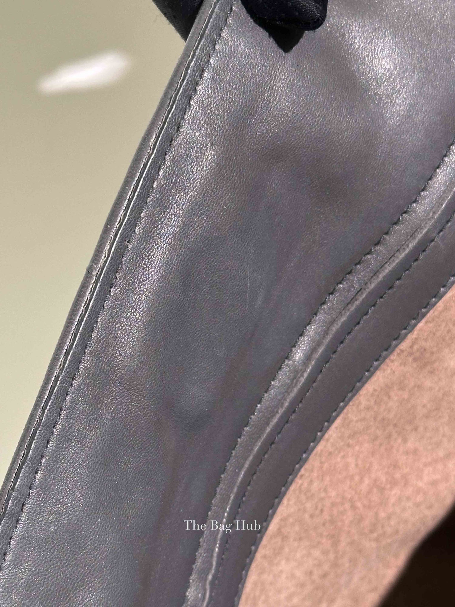 Bottega Veneta Grey Nappa Intrecciato Large Parachute Bag