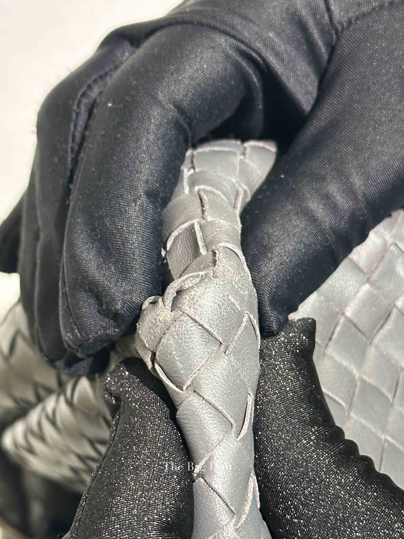 Bottega Veneta Grey Nappa Intrecciato Large Parachute Bag