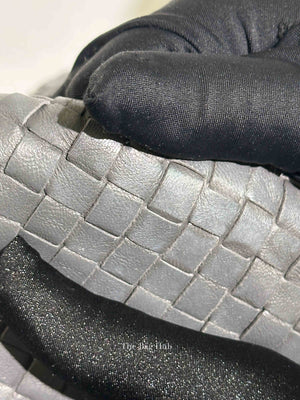 Bottega Veneta Grey Nappa Intrecciato Large Parachute Bag