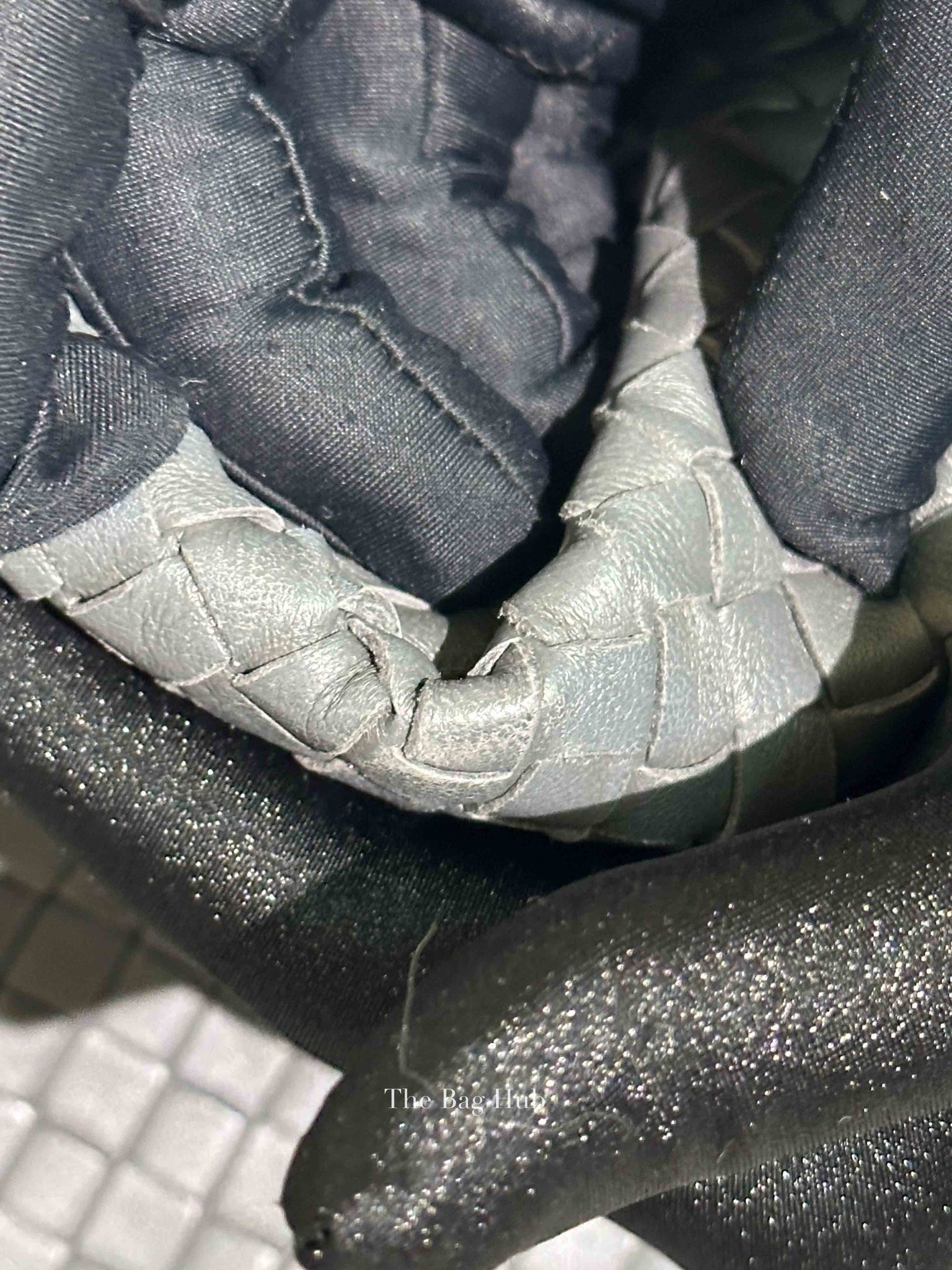 Bottega Veneta Grey Nappa Intrecciato Large Parachute Bag