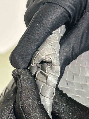 Bottega Veneta Grey Nappa Intrecciato Large Parachute Bag