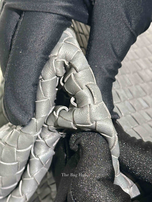Bottega Veneta Grey Nappa Intrecciato Large Parachute Bag